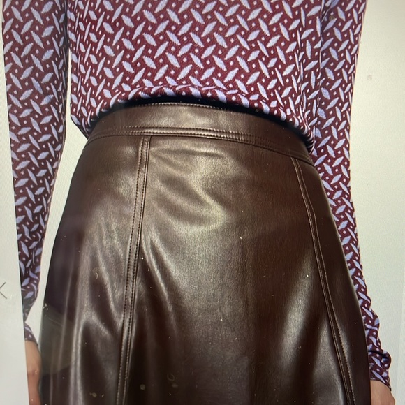 Rodebjer Forli faux leather midi skirt NWT - Picture 3 of 16